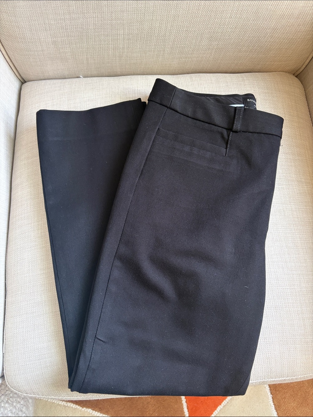 Banana Republic Factory, High Rise Sloan Black Dress Pant (Size 6)